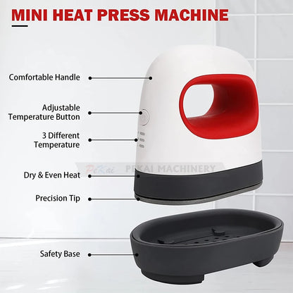 FUCHU Mini Heat Press Machine for Sublimation Blanks T-shirts & Vinyl