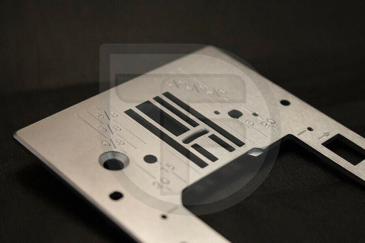 JANOME SEWING MACHINE NEEDLE PLATE (756604107) - With Brackets