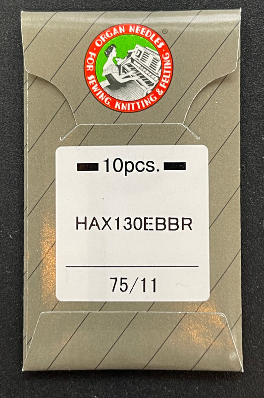 Organ HAx130EBBR Needles SIZE 11 - BROTHER PR650,PR655,PR670e,PR1000,PR1050X,PR1055X