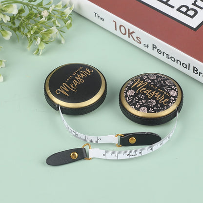 1.5m Retractable Fabric Taylor Mini Tape Measure Ruler Retro Sewing Centimeter Inch Roll