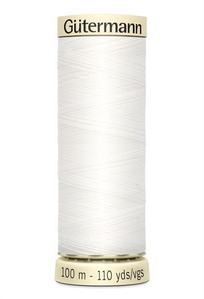 गुटरमैन सीव-ऑल थ्रेड 100 मीटर- #800 सफेद