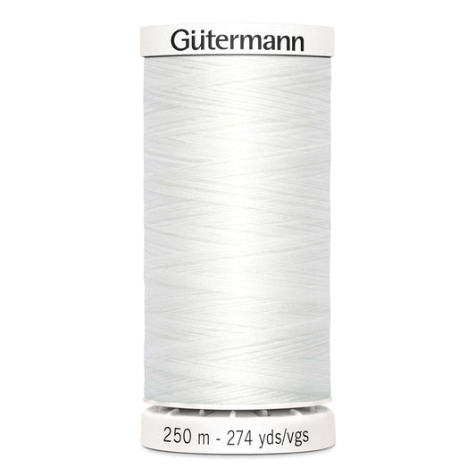 GÜTERMANN SEW-ALL THREAD 250m - #800 白色