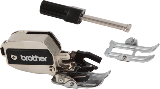 BROTHER DYNAMIC WALKING FOOT include 2 x interchangeable soles (normal & open toe) and screwdriver