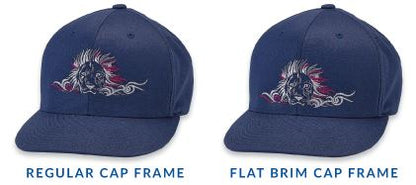 BROTHER FLAT BRIM CAP FRAME ONLY 130mm x 60mm (5" x 2⅜") -  for PR-SERIES **CLEARANCE**