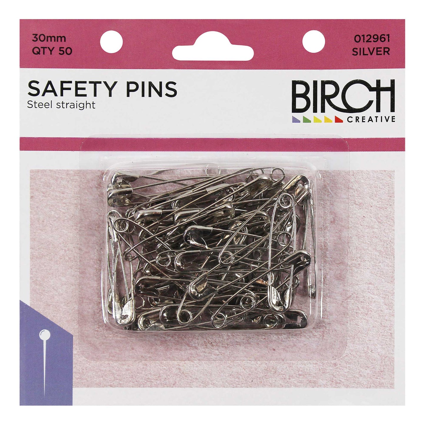 PINS SAFETY STEEL 30MM 50on  SIZE 1