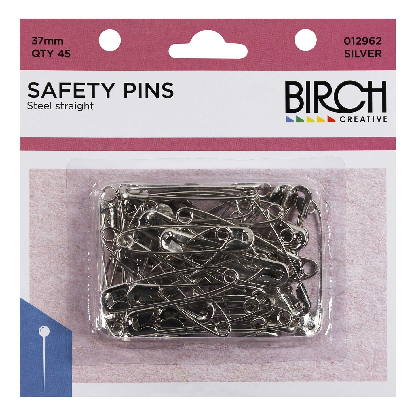 PINS SAFETY STEEL 37MM 45on  SIZE 2