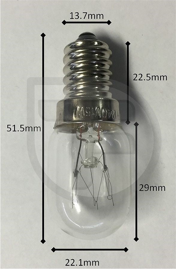 Brother Sewing Machine Screw-in Light Globe Medium 240V 15W (205336050)