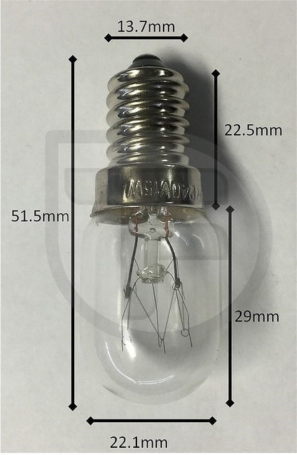 Brother Sewing Machine Screw-in Light Globe Medium 240V 15W (205336050)