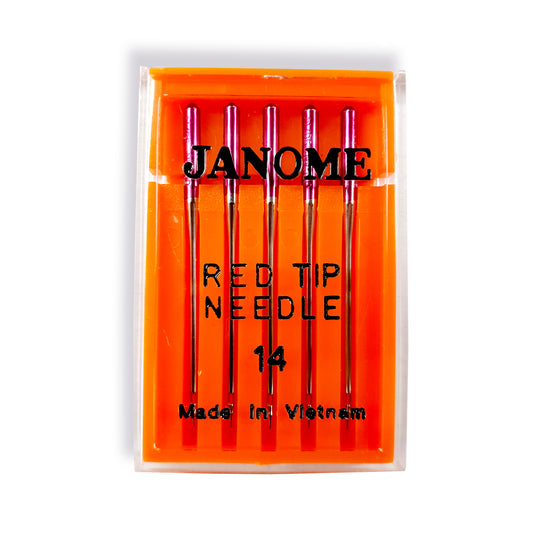 Organ Janome 紅色尖針 - 尺寸 14 